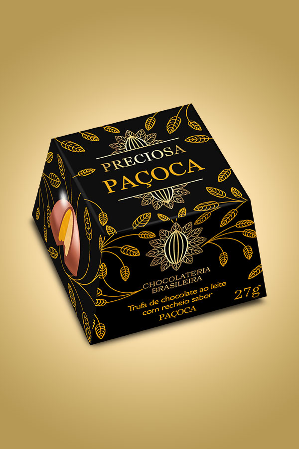 Trufa de paçoca - Chocolateria Brasileira